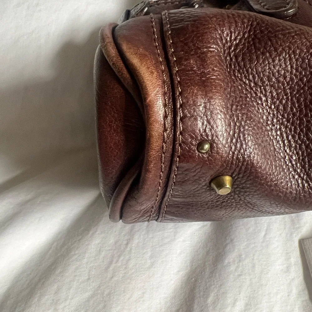 Chloé Paddington 2005 Dark Brown Leather Satchel with Gold Lock - Picture 7 of 15